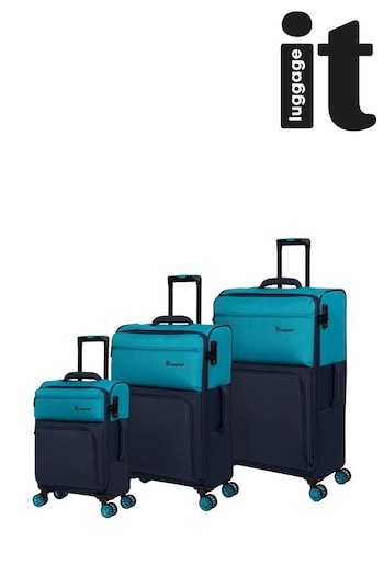 IT Luggage Duo-Tone Soft Suitcase With TSA Lock Three Piece Set (D56056) | £180