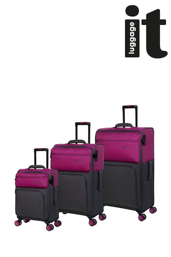 IT Luggage Duo-Tone Soft Suitcase With TSA Lock Three Piece Set (D56057) | £180