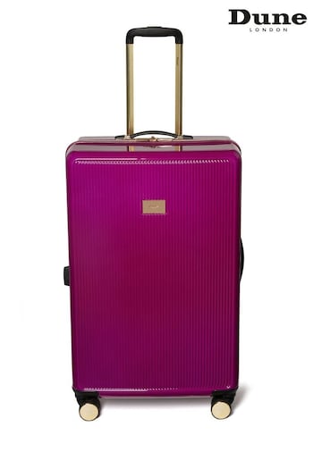 Dune London Pink Olive 77cm Large Suitcase (D56104) | £149