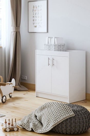 Little Acorns White Santorini 2 Door Dresser Changing Unit (D56188) | £130