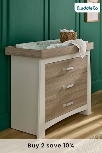 Cuddleco White Ada Dresser Changer in White and Ash (D56222) | £299