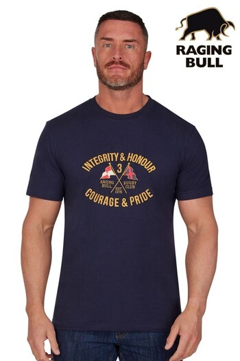 Raging Bull Blue Integrity Flag T-Shirt (D56276) | £32 - £34