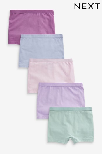 Pink/Purple Shorts 5 Pack (2-16yrs) (D56383) | £12 - £18