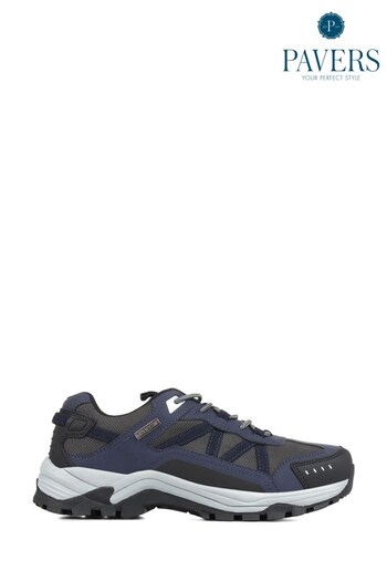 Pavers Blue Water Resistant Walking Trainers (D56487) | £49