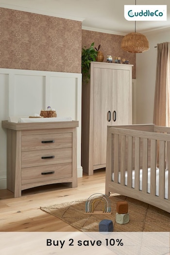 Cuddleco 3 Piece Ash Isla Nursery Furniture Set (D56501) | £849