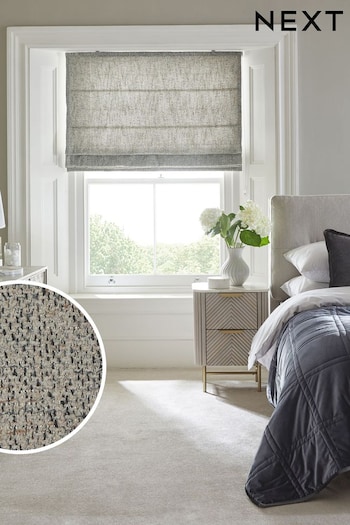 Natural Ready Made Bobble Texture Roman Blind (D56540) | £55 - £115