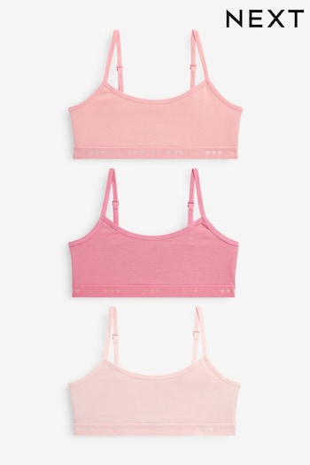 Pink Strappy Crop Top 3 Pack (5-16yrs) (D56544) | £8 - £11