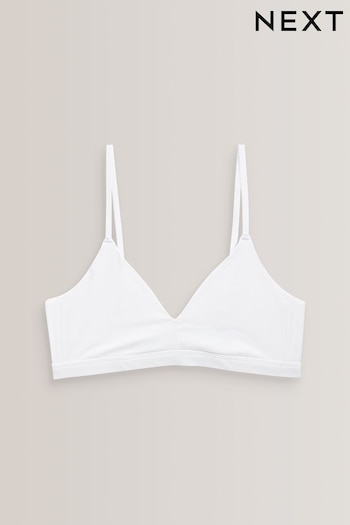 White 1 Pack Microfibre Soft Touch Bralette (D56564) | £8