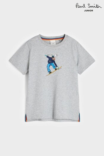 Paul Smith Junior Boys Short Sleeve Iconic Print T-Shirt (D56582) | £28