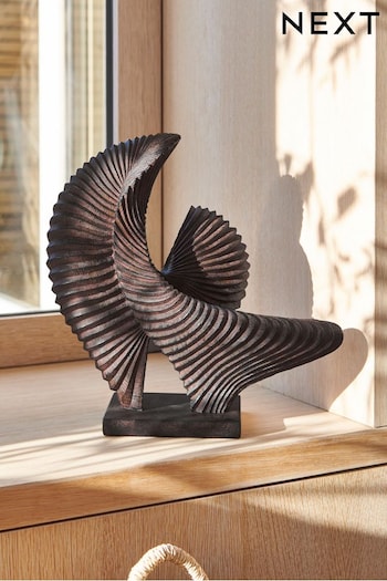 Brown Pleated Sculpture (D56584) | £30