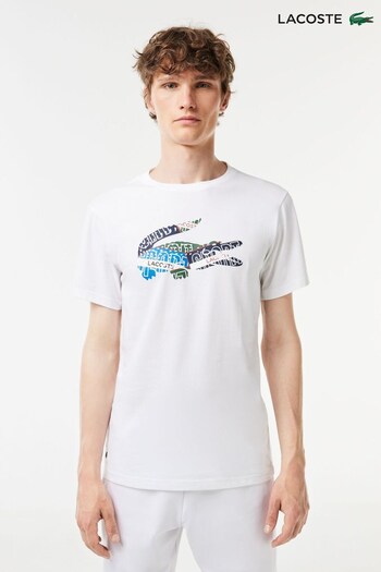 Lacoste Mens Core Performance White T-Shirt (D56628) | £60