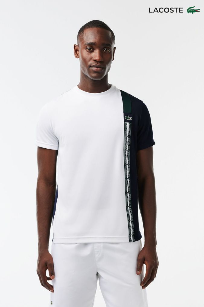 Buy Men s Lacoste Colour Block Tops Online Next UK