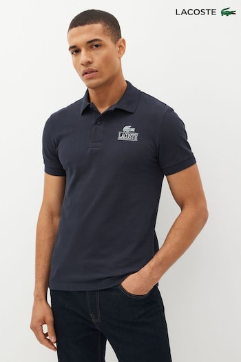 Lacoste Mens Blue Core Graphics Polo Shirt (D56650) | £105