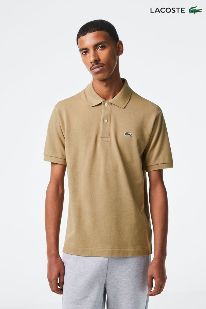 Buy Men s Lacoste Brown Polo Shirts Tops Online Next UK