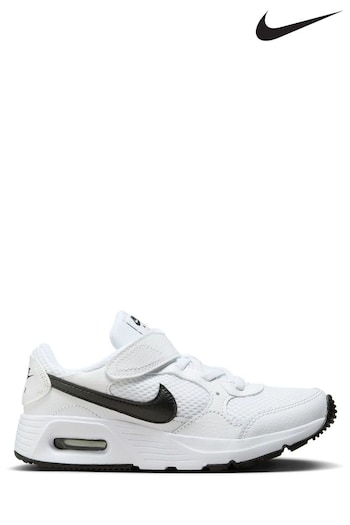 Nike soccer White/Black Junior Air Max SC Trainers (D56684) | £44.99