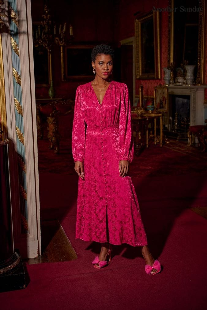 Pink sunday dress sale