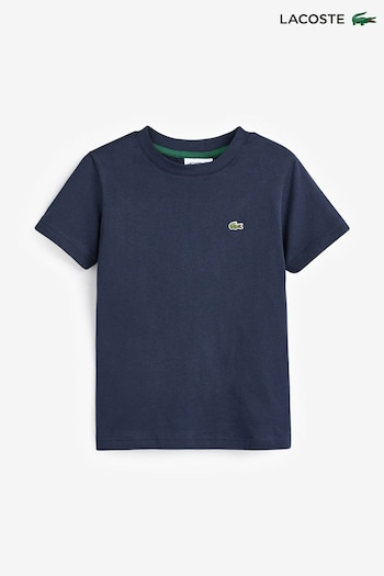 Lacoste Masculino Children Blue Core Essentials T-Shirt (D56720) | £20 - £35