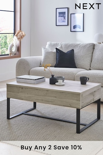 Grey Bronx Lift up Coffee Table (D56827) | £350