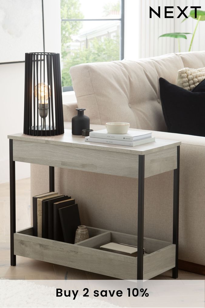 End table next to couch sale