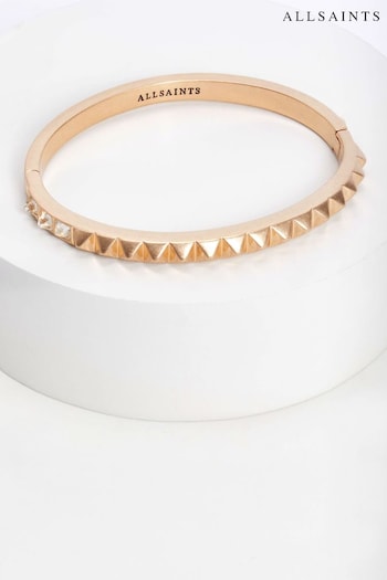 AllSaints Gold	Tone Pyramid Bangle Bracelet (D56933) | £55