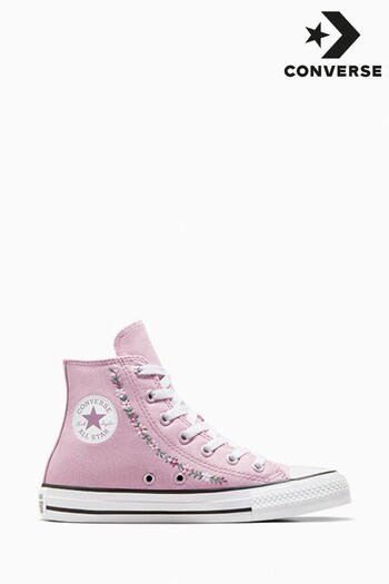 Converse Pink Youth Feline Trainers (D56937) | £45