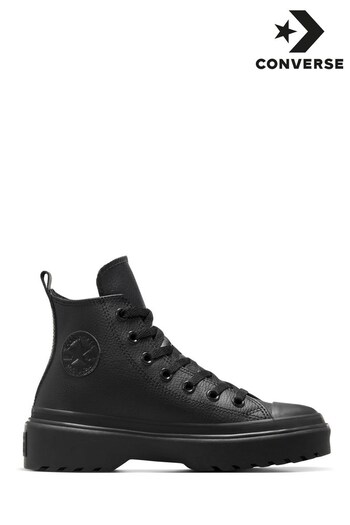 Converse Black Youth All Lugged Lift Trainers (D56961) | £70