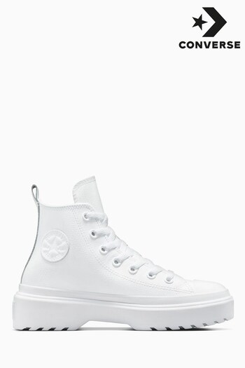 Converse White Lugged Lift Youth Trainers (D56962) | £70