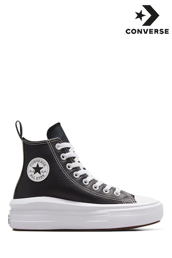Converse Black/White Move Platform Sand High Top Youth Trainers (D56971) | £60