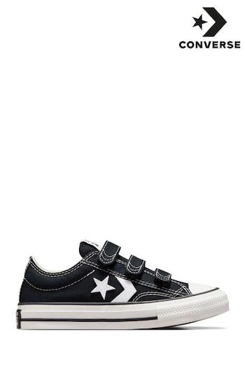 Converse Pushing Black Junior 3V Star Player 76 Easy On Trainers (D56978) | £45