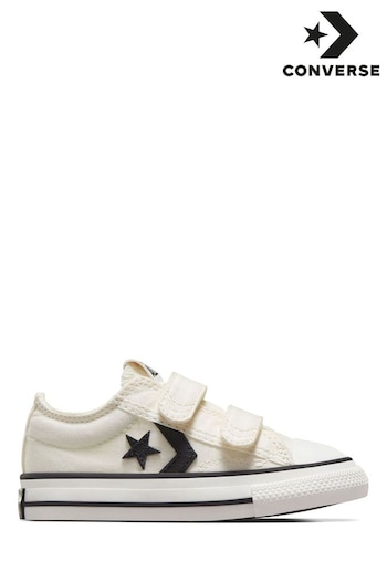 Converse Ivory White Infant Star Player 76 2V Easy On Trainers (D56986) | £40