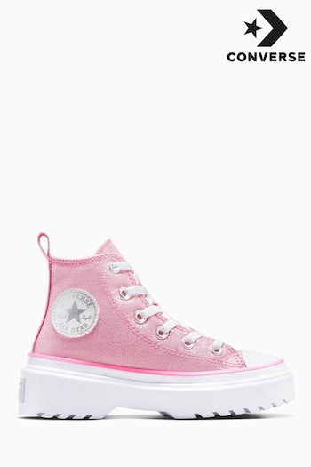 Converse Pink Lugged Lift Junior Trainers (D56989) | £55