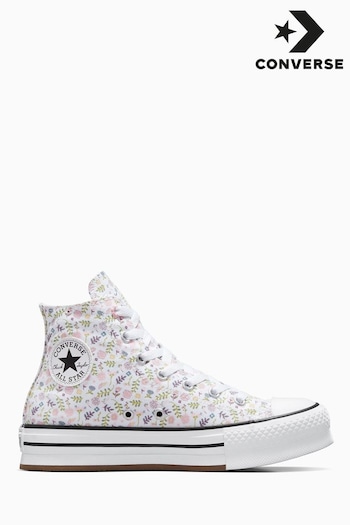 Converse White Eva Lift Youth Trainers (D56992) | £55