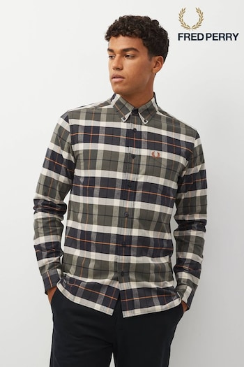 Fred Perry Brushed Cotton Tartan Check Shirt (D57054) | £110