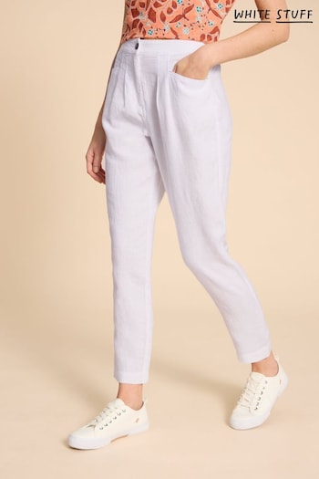 White Stuff White Rowena Linen Trousers (D57196) | £70