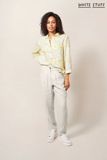 White Stuff Natural Rowena Linen Trousers (D57269) | £70