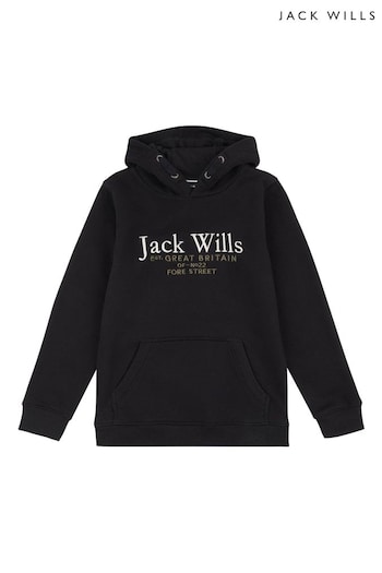 Jack Wills Script Black Hoodie (D57296) | £40 - £54