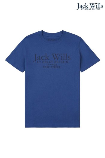 Jack Wills Blue Script T-Shirt (D57301) | £18 - £24