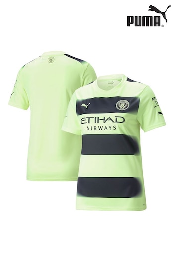 Puma White Manchester City Third Football Shirt 2022-23 Kids (D57391) | £70