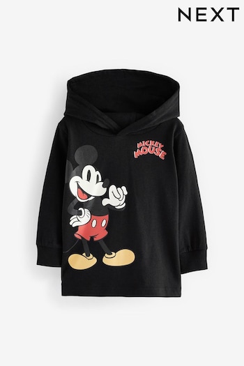 Black Mickey Mouse Lightweight Disney Hoodie (3mths-8yrs) (D57444) | £14 - £16
