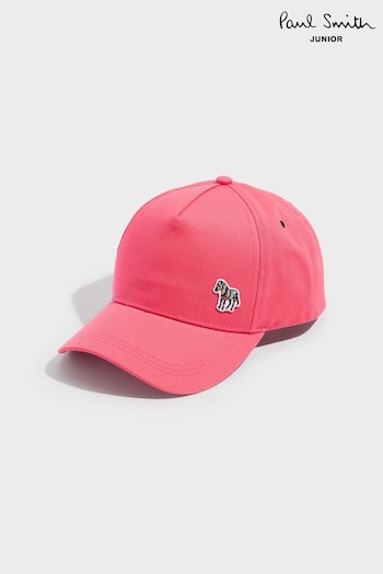Paul Smith Junior Girls Pink Zebra Logo Baseball Cap (D57481) | £15