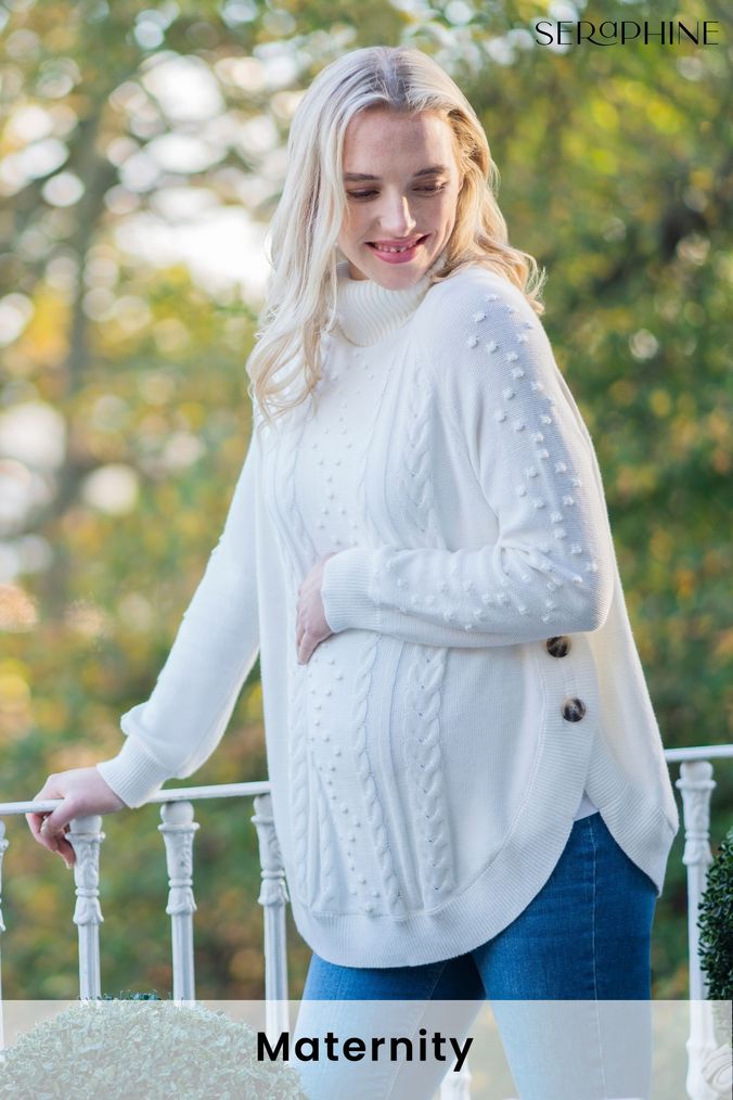 Buy Women s Seraphine Cable Jumpers Online Next UK