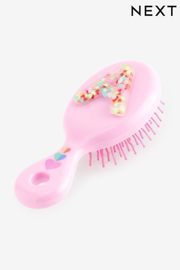Bright Pink E Inital Hairbrush (D57679) | £6