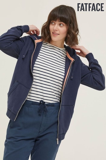 FatFace Blue Amy Zip Through Hoodie (D58026) | £48