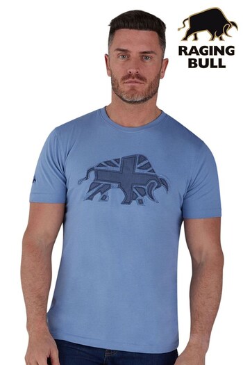 Raging Bull Blue Graphic T-Shirt (D58034) | £32 - £34