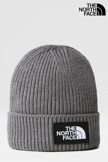 The North Face Kids Black Box Logo Cuffed Beanie (D58051) | £25