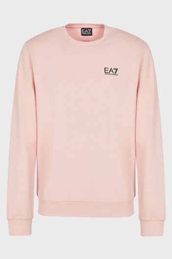 Emporio notched Armani EA7 Pink Long Sleeve Core ID Sweatshirt (D58101) | £85
