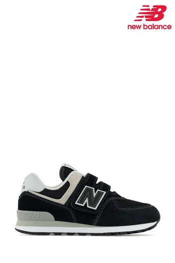 New Balance Black/Grey 574 Trainers (D58104) | £60