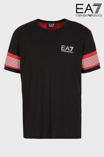 Emporio Armani EA7 Collegiate Black T-Shirt (D58113) | £75