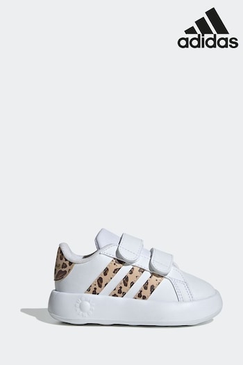 adidas White Sportswear Hvid Grand Court 2.0 Trainers (D58247) | £28