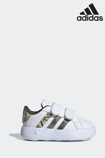 adidas White Sportswear Hvid Grand Court 2.0 Trainers (D58253) | £28